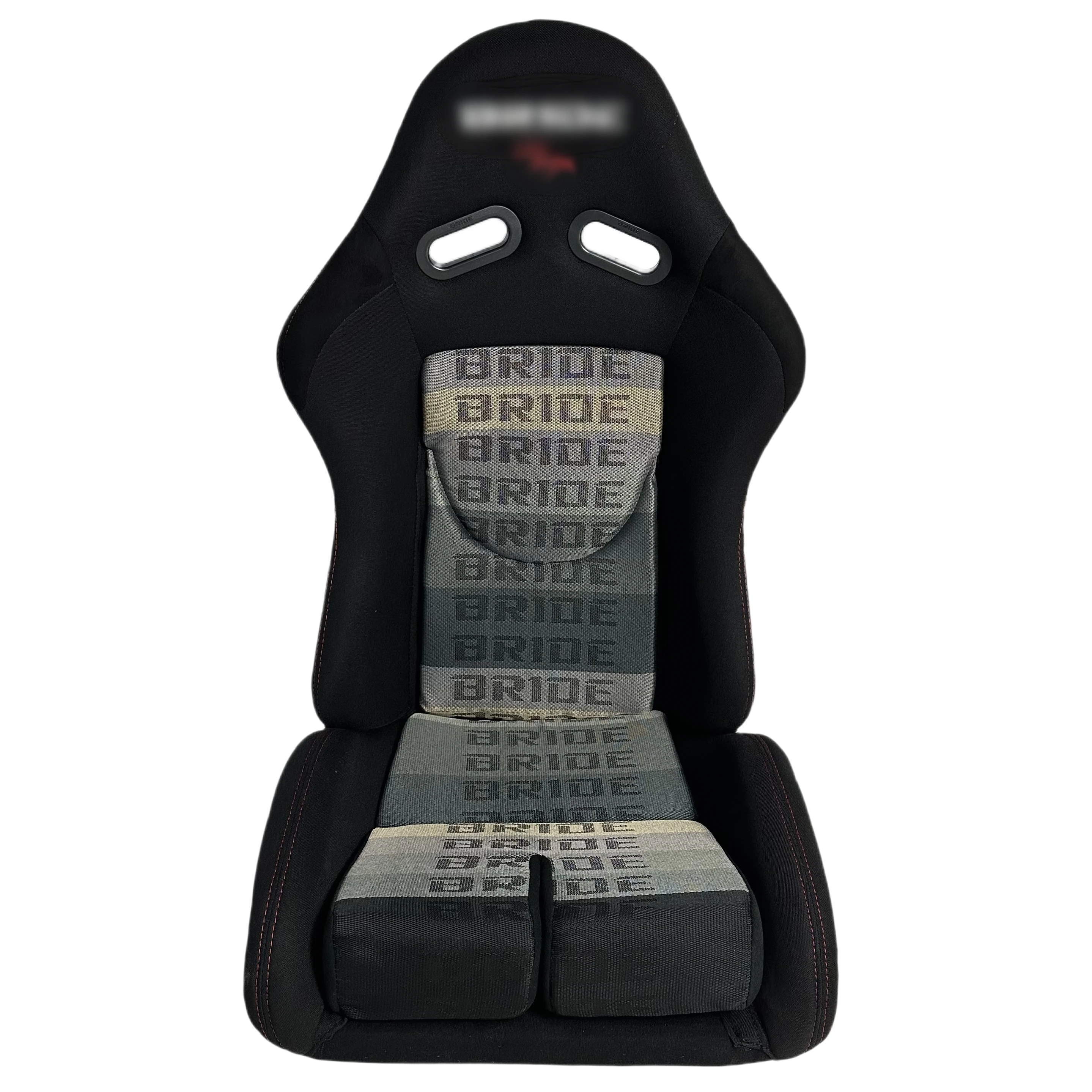 L Size Black Gradient Color Fabric Fiberglass Modified Car Seats Sports  Seat