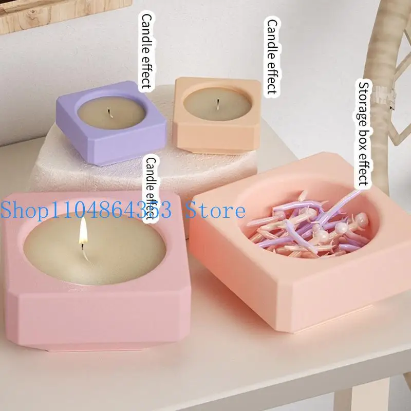 652F Square Shaped Silicone Jewelry Box Molds Epoxy Resin Moulds Storage Container Molds Suitable for DIY Crafts and Storage