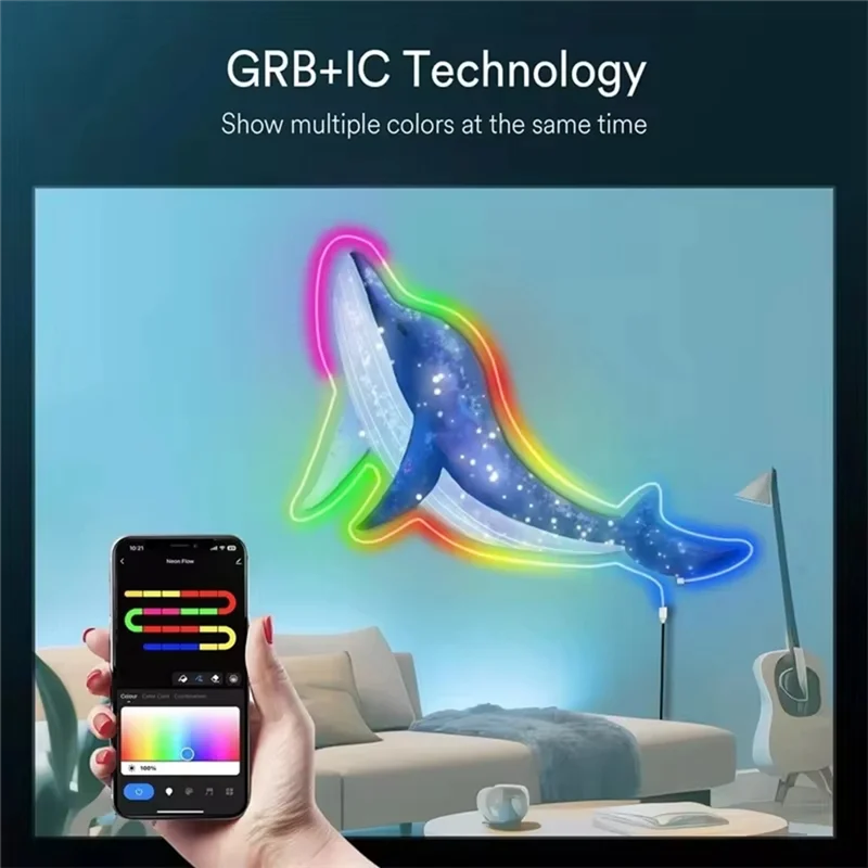 

A84E-Neon Светодиодные ленты 60 светодиодов/M Светодиодная неоновая лента IP67 Открытый RGB Светодиодный неоновый свет Водонепроницаемый