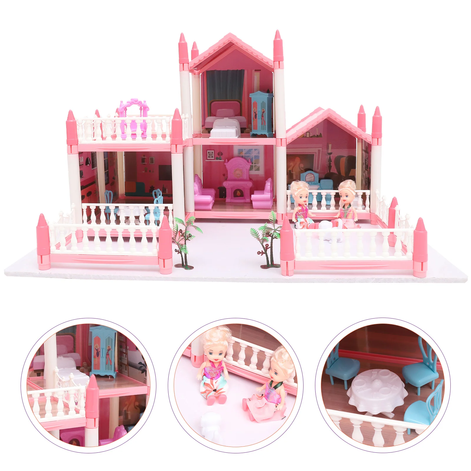 Children's Play House Little Girl Toys 3-year-old Princess Castle Villa DIY Dollhouse Assembled Favor