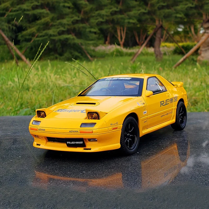 

1:24 Mazda RX7 RX-7 Supercar Alloy Diecast & Toy Vehicles Car Model Sound Light Pull Back Car Kids Gifts