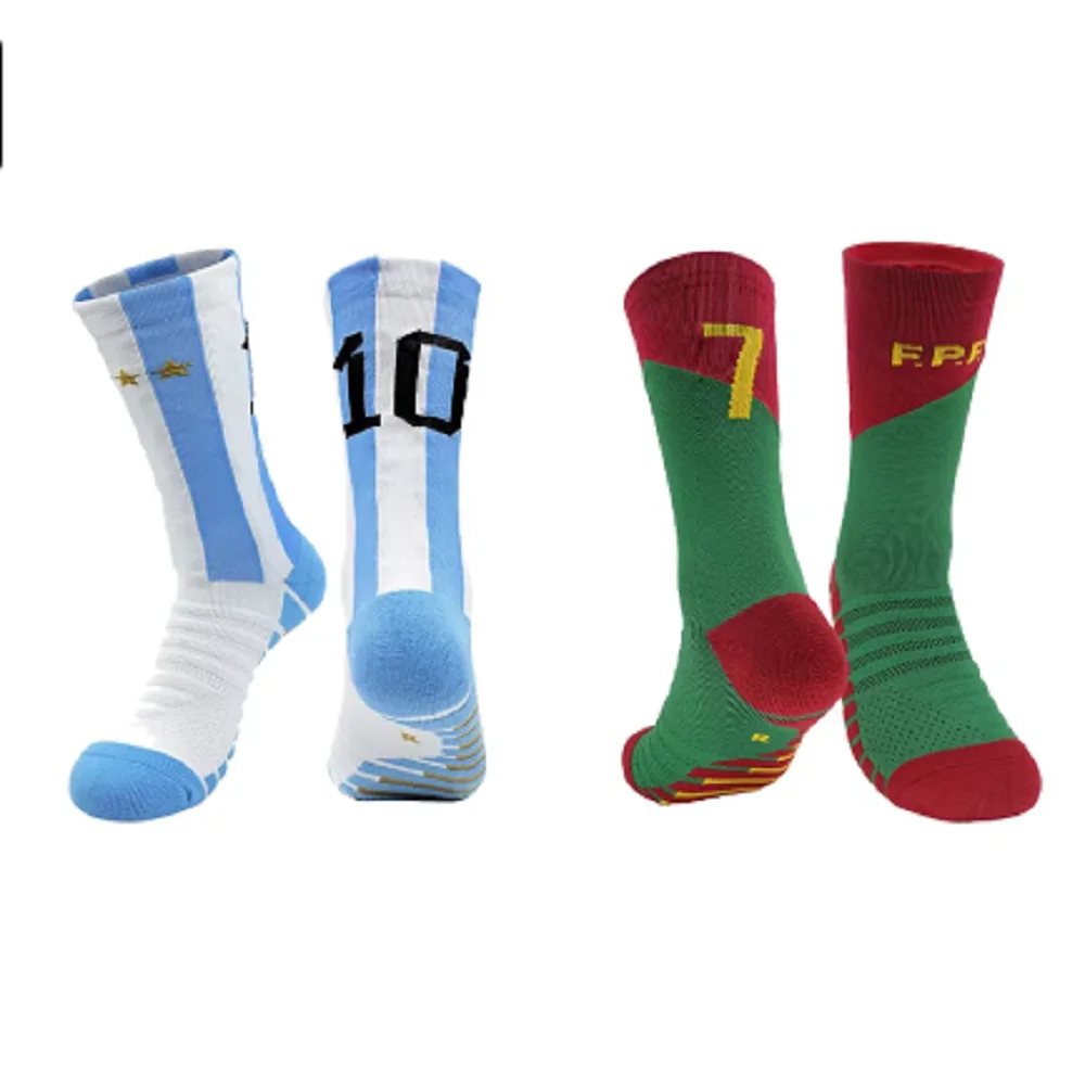 Professional soccer socks Paris Club Star number football sock Men's sports socks Men's socks Football socks Middle tube socks image 3