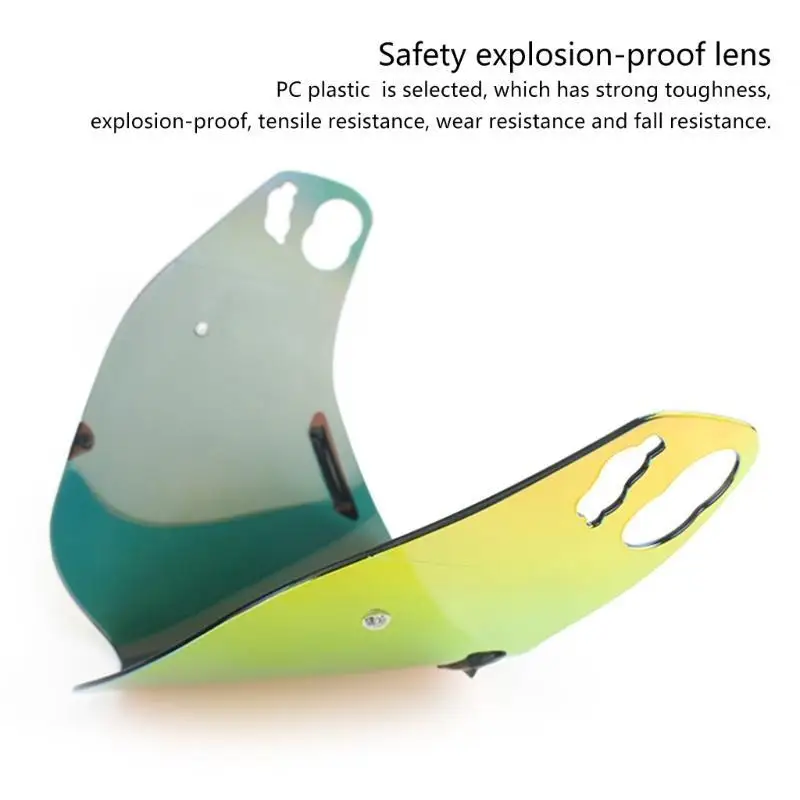 31BC دراجة نارية الخوذات عدسة أقنعة عالية الشفافية Sunshades يوم الليل استخدام الرياح لوكالة XD4 UV الحماية درع #5