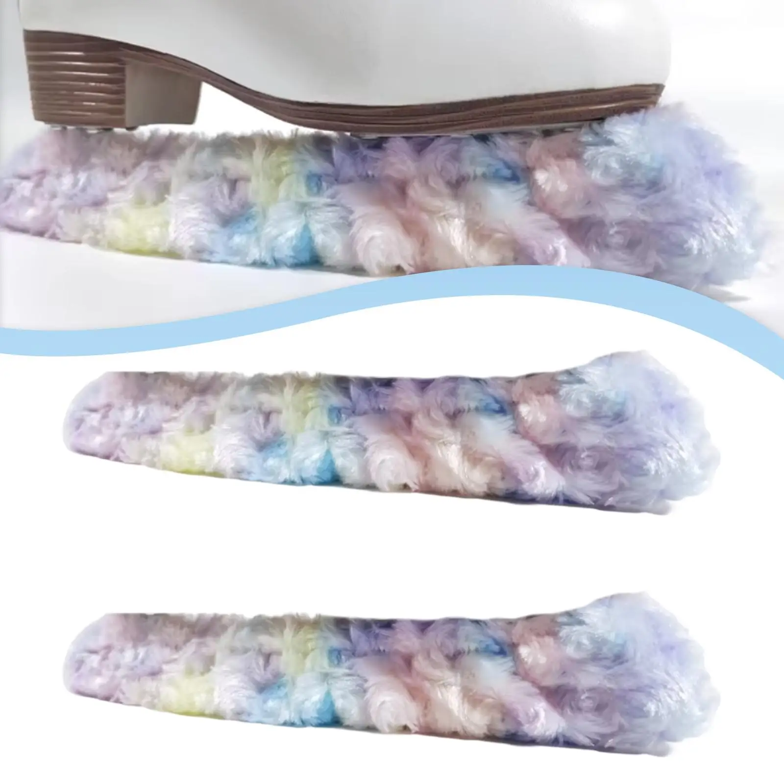 13.78inch Figure Skates Blades Covers Water Absorbent Lightweight Protector Ice Skating Guards for Competition