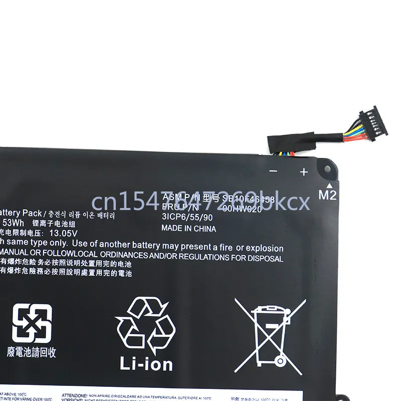 High quality products For P40 YOGA 460 00HW020 021 SB10F46458 Laptop battery