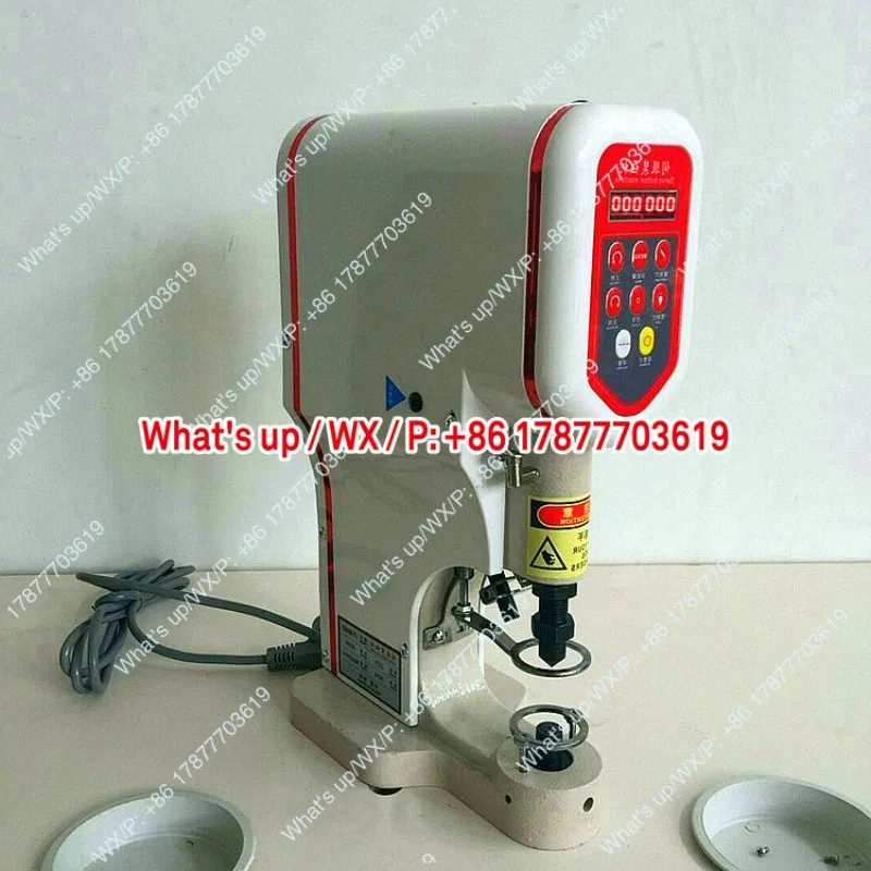 Four-in-one buckle, safety ring, anti-thug infrared positioning corns rivet machine, computer direct drive buckle machine