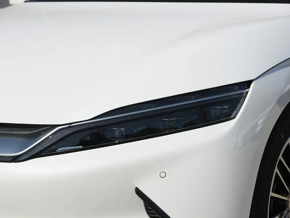 المصباح قذيفة قناع شفاف عدسة ل BYD Han EV 2020 2021 كشافات غطاء المصباح شبكي استبدال عاكس الضوء الأصلي #6