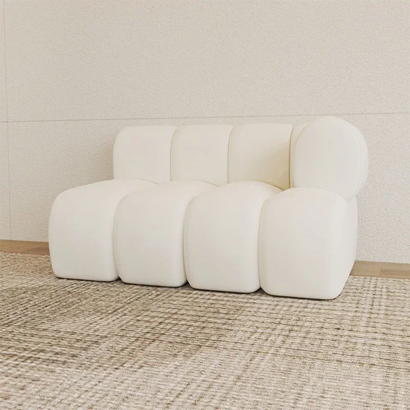 Minimalist Nordic Living Rooms Sofa Fabric Creative Leisure Medieval Simple Luxury Sofa Lazy Designer Modern Sillon Furniture image 5