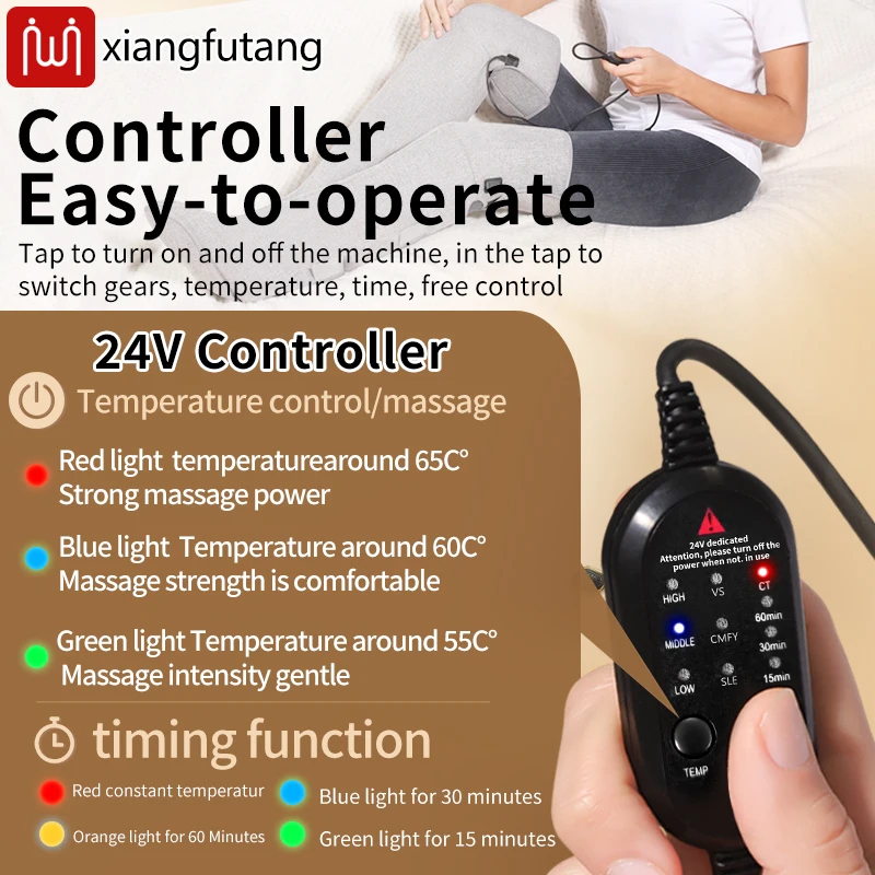 الضوء الأحمر الكى التدفئة الأحذية الساخنة ضغط العلاج الطبيعي الباردة الساق المفاصل الكاحل الدفء الاهتزاز تدليك-العلاج العناية بالساق