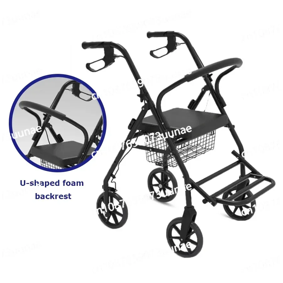 Walker Rollator Elderly Disabled Walker Elderly Shopping Stroller