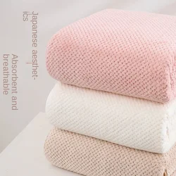 Three-piece set of pineapple velvet bath towel thickened and increased quick-drying household face towel bath towel cotton.