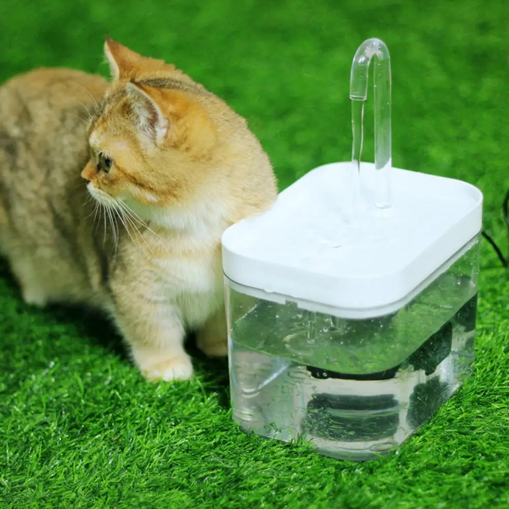 Durable Pet Drinking Fountain Filter Box Easy to Install Detachable Electric Mute Cat Drinker Bowl Water Dispenser