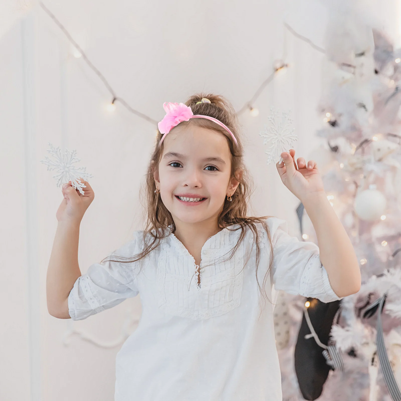 

Princess Headband for Toddler Girls Rose Flower Bow Design Soft Comfortable Fit for Everyday Wear Birthday Wedding Party Baby