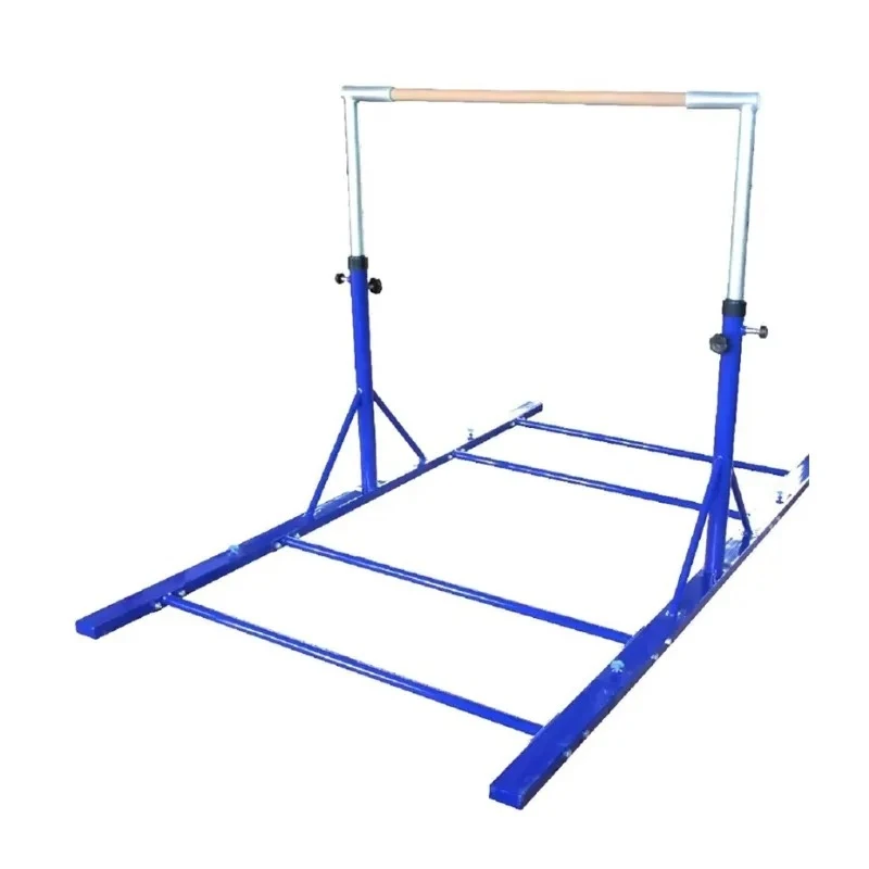 2026 New Hot-Selling Indoor Adjustable Height Children's Stable Anti-Slip Blue Parallel Bars Ideal for Home Gymnastics Play