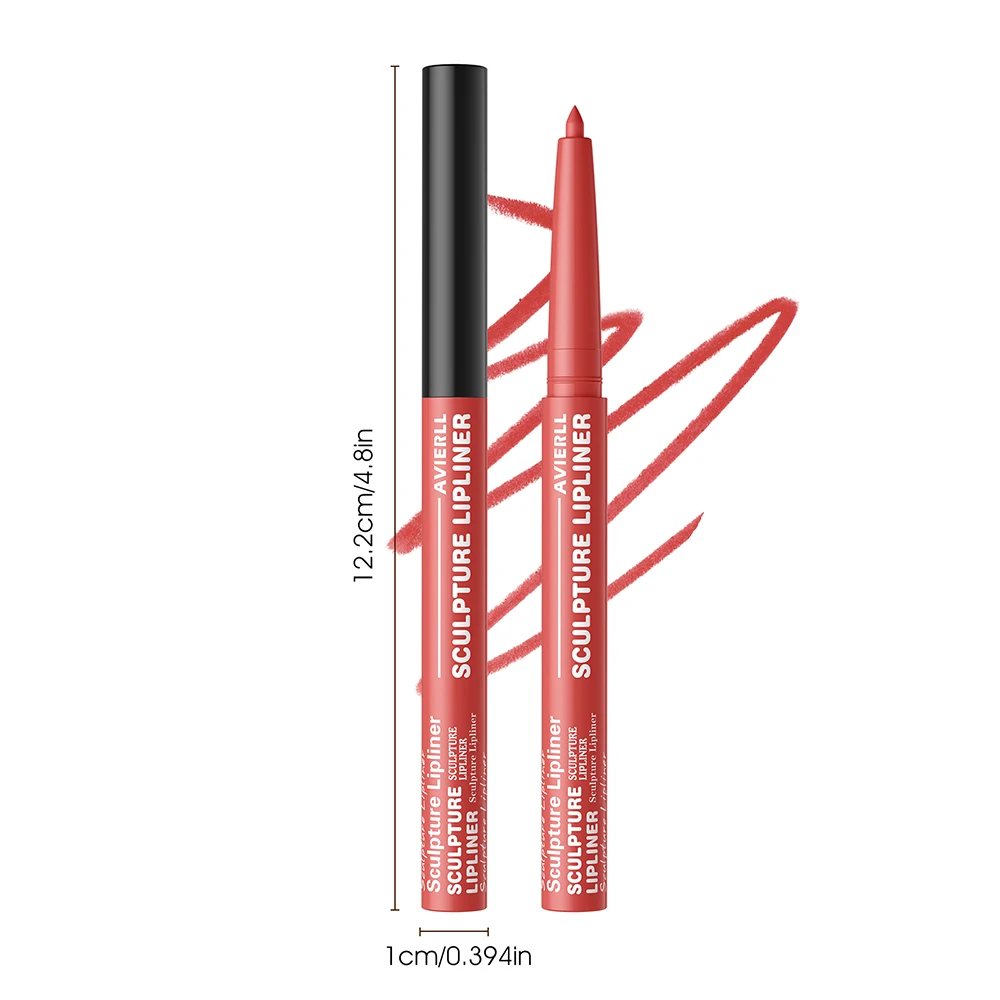 AVIERLL Matte Lip Liner, lápis de batom de longa duração, à prova d'água e fácil de aplicar para todos os tipos de pele - perfeito para presentes de feriado!