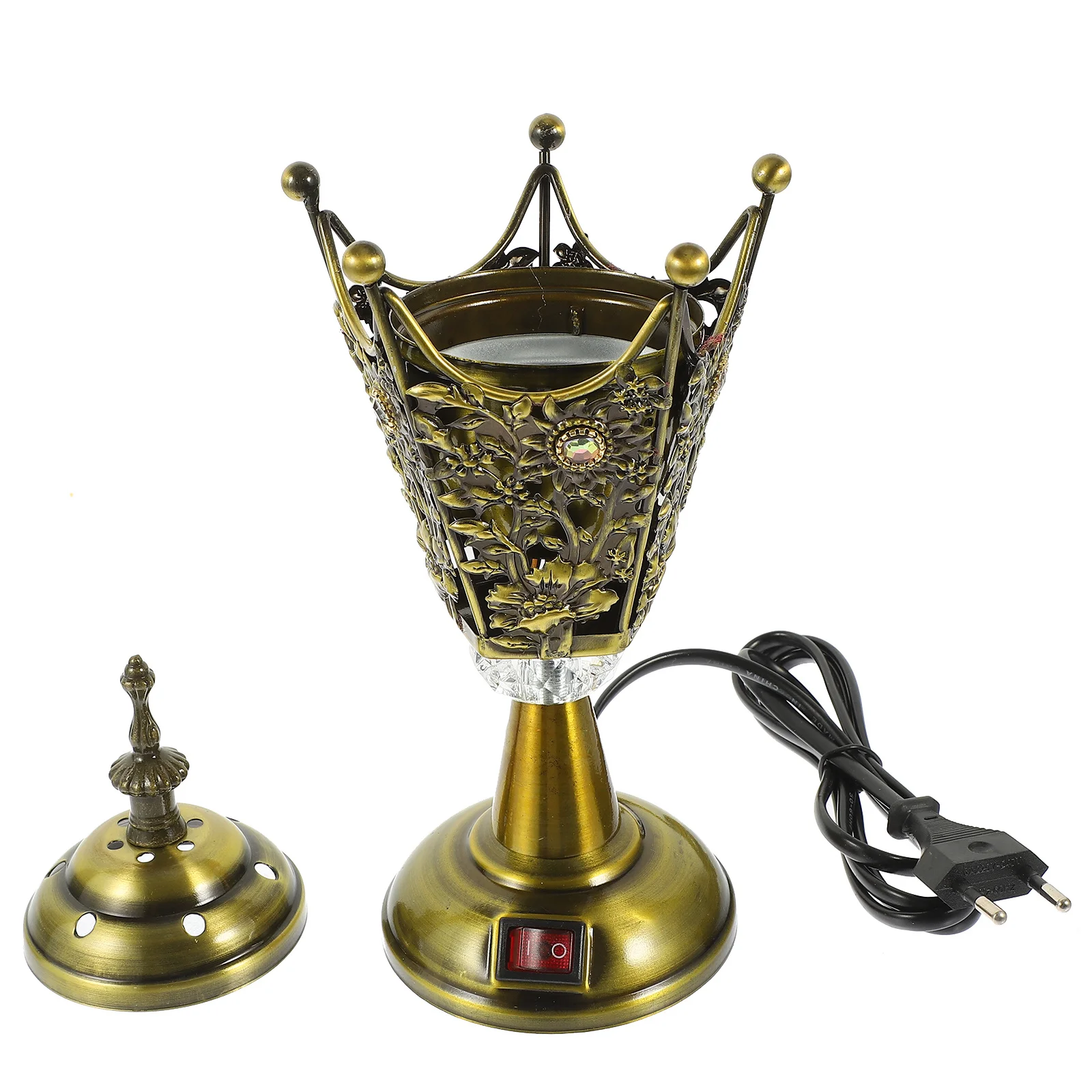 

Electric Incense Burner Style Desktop Holder for Incense Cones Sticks Modern Aroma Burner Home Office Decor Centerpiece