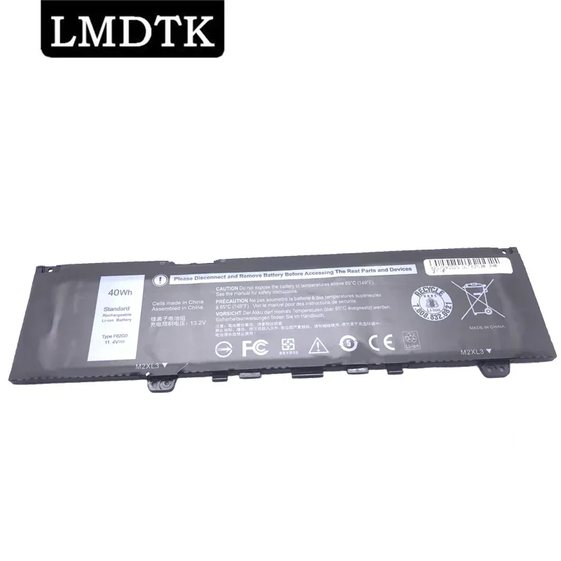 LMDTK New F62G0 Laptop Battery For DELL Inspiron 13 7370 7373 7380 7386 Vostro 5370 P83G P87G P91GRPJC3 39DY5 11.4V