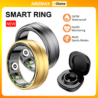 AMZMAX Smart Ring Heart Rate Blood Oxygen Sleep Monitoring Pedometer Calorie Multifunctional Sports Fitness Smart Finger Ring