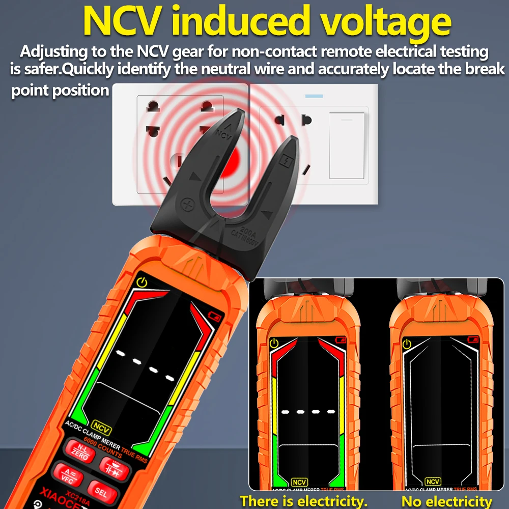 Flexible clamp multimeter, large-caliber clamp ammeter, multi-function current card meter, dedicated for electrical maintenance
