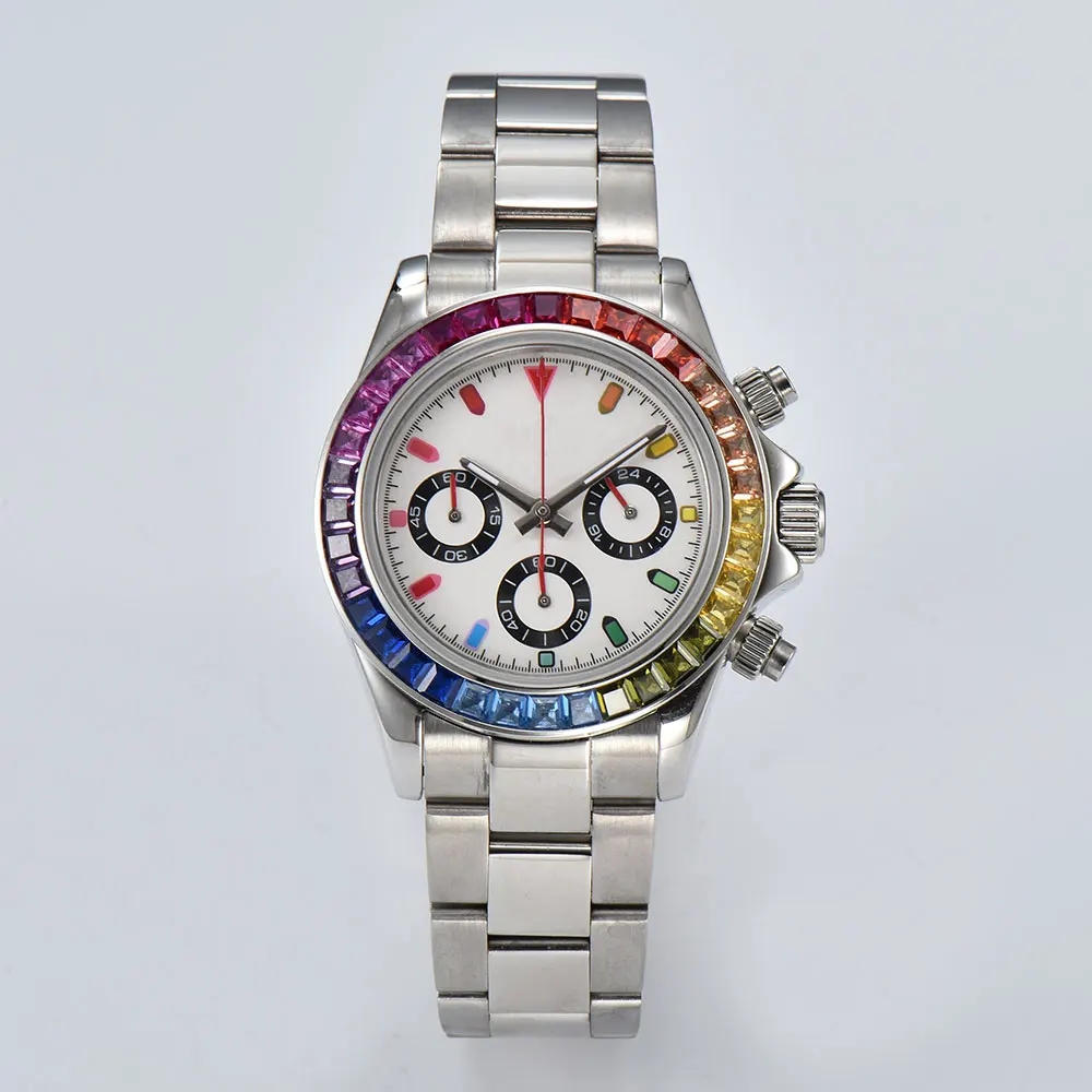 مضيئة الباندا الاتصال الهاتفي لحالات ساعة ، حركة الكوارتز ، توقيت الوجه ، اكسسوارات الساعات ، DIY بها بنفسك أجزاء ، VK63 ، 29.5 مللي متر ، 39 مللي متر