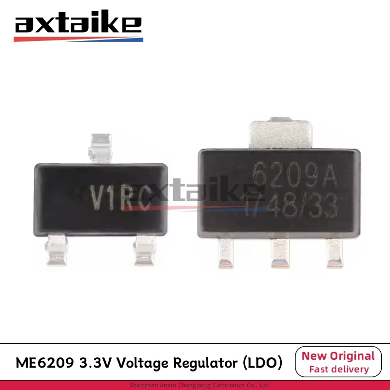 20PCS ME6209A33M3G V1** SOT23 ME6209A33PG 6209A SOT-89 3.3V 2% 18V 250mA Low Power Consumption LDO ME6209 SMD Chip Transistors