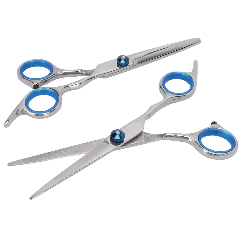 Zinc Alloy Hair Cutting Scissors Rust Proof Professional Grade Hairdressing Scissors Portable Durable Straight Scissors Home Use