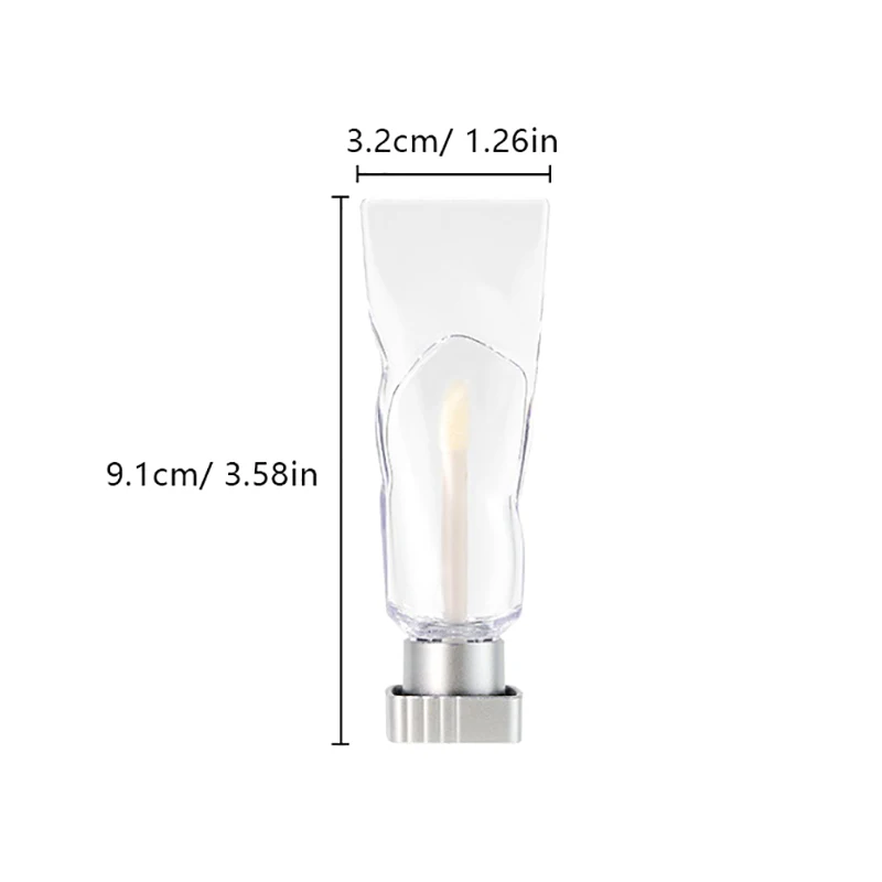 Lipgloss Concealer Tubes DIY Lip Glaze Empty Tube Toothpaste Type Lip Gloss Tube Refillable Bottle Liquid Container Bottle