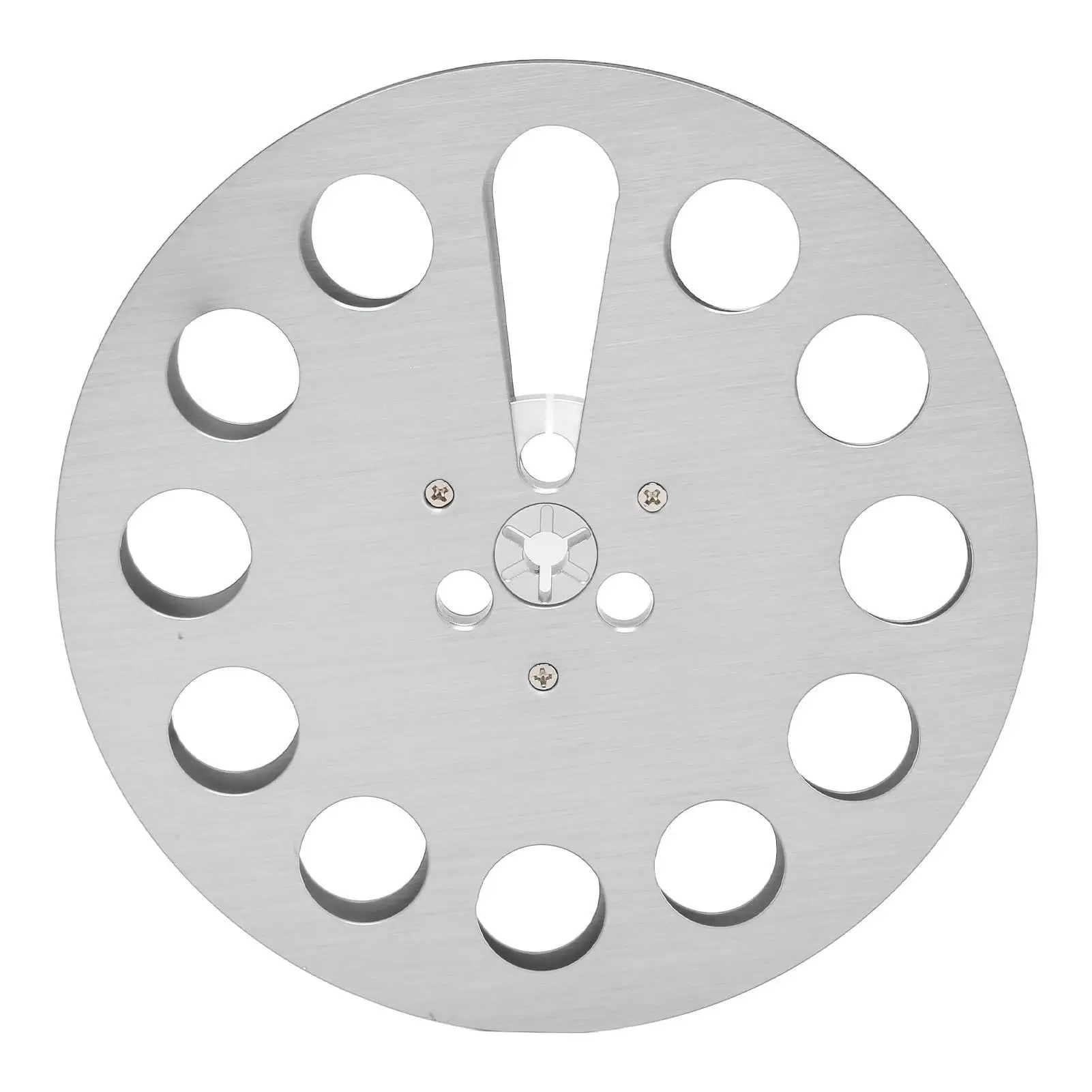 7-Inch 1/4 Aluminum Alloy Empty Tape Reel with 11 Holes for Universal Opening Recording & Takeup