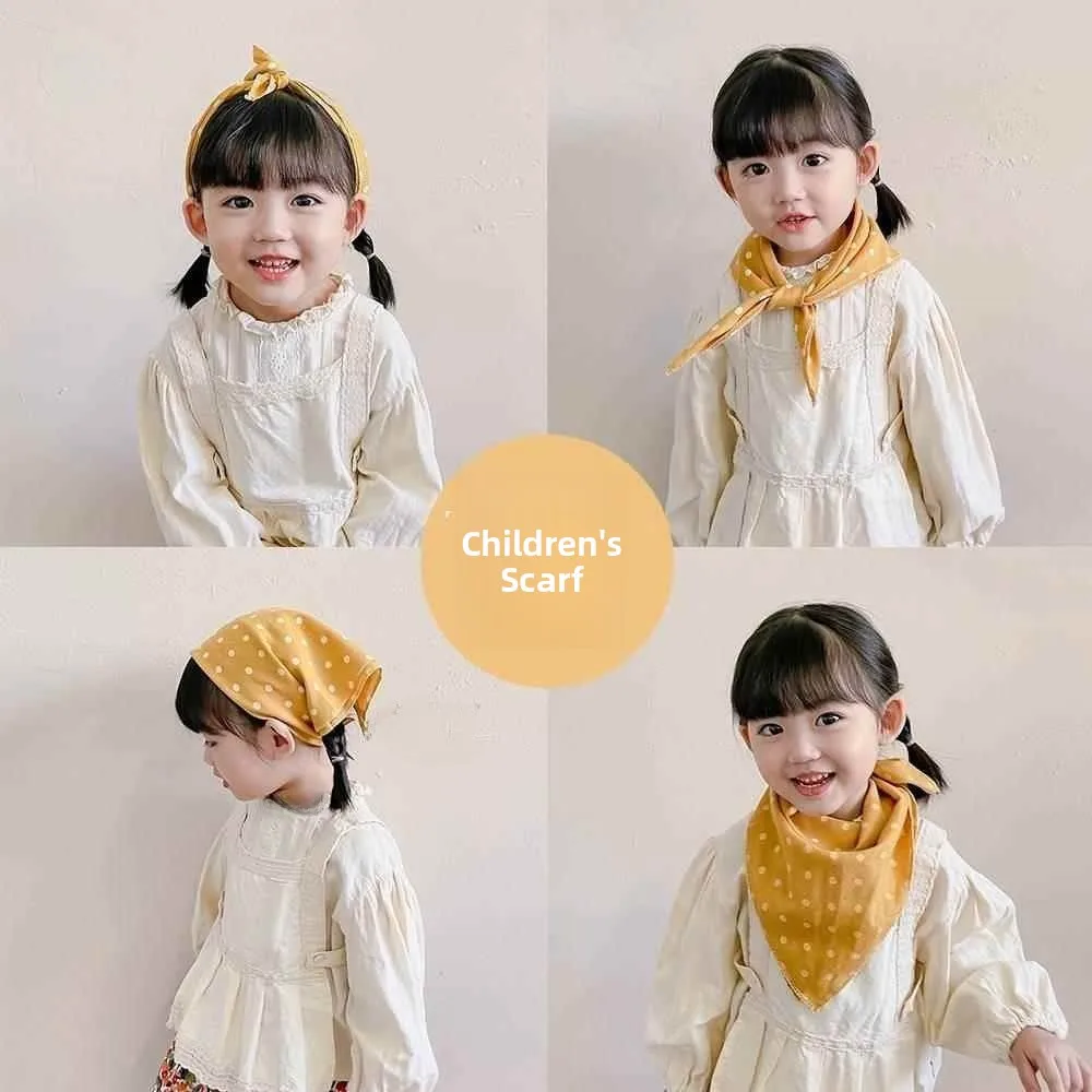 

Легкий шарф-повязка на голову для детей, ветрозащитный, для мальчиков и девочек, милый платок-косынка, модный аксессуар