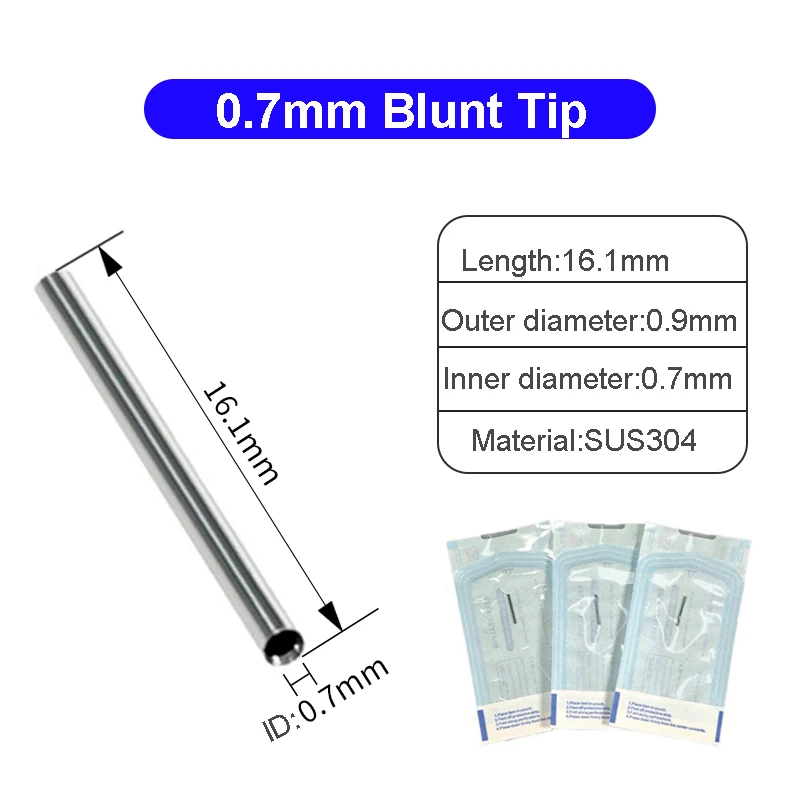 5/10pcs 16.1mm Hair Follicle Extraction NEEDLE TUBES Stainless Steel FUE Transplant Punch For Hair Loss Treatment