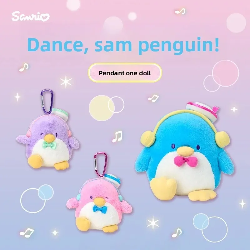 

Оригинальная серия Sanrio Let's Dance Penguin: Милая мультяшная кукла, модная сумка и украшение для автомобиля, горячий тренд, подарок на день рождения, очаровательный кулон