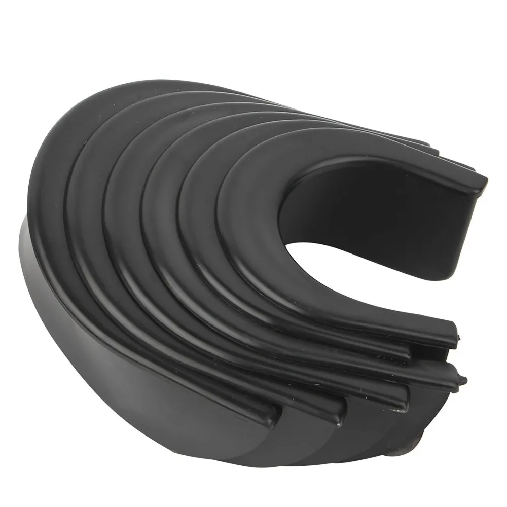 

6 Pcs Rubber Billiard Pool Table Hole Pocket Liners Lightweight Easy Install Pool Table Pocket Liners 4 Corner 2 Side Black