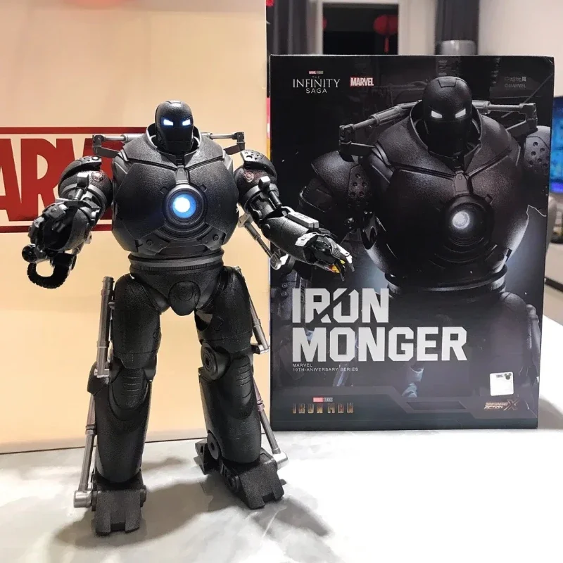 Original Iron Monger Anime Action Figure Iron Man 10th Anniversary Series  Movable Ornament  Toys Collectible Dolls Model Gifts