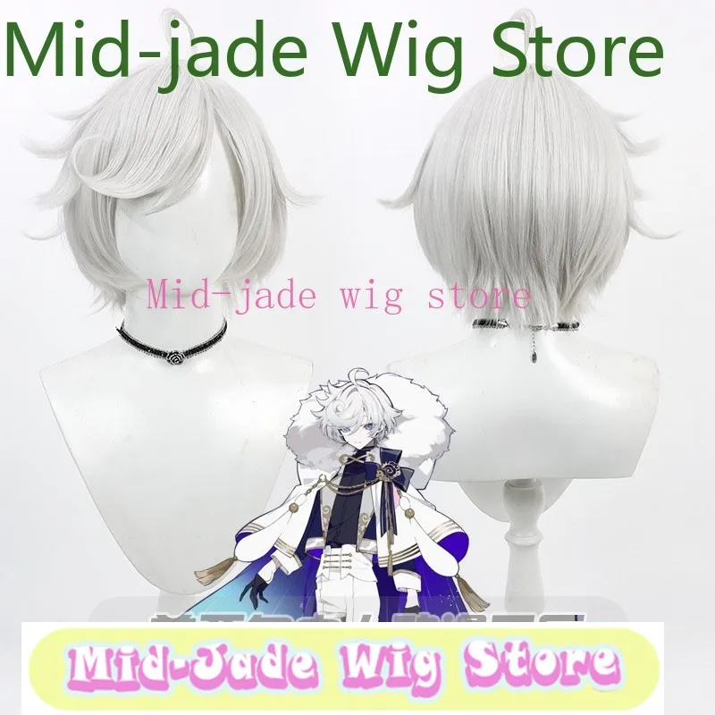 

Mid-jade Yugui Dog Knight Xiluomoto Cosplay Wig Scalp Style Synthetic Hair Anime Game Role-playing Halloween Party Performance