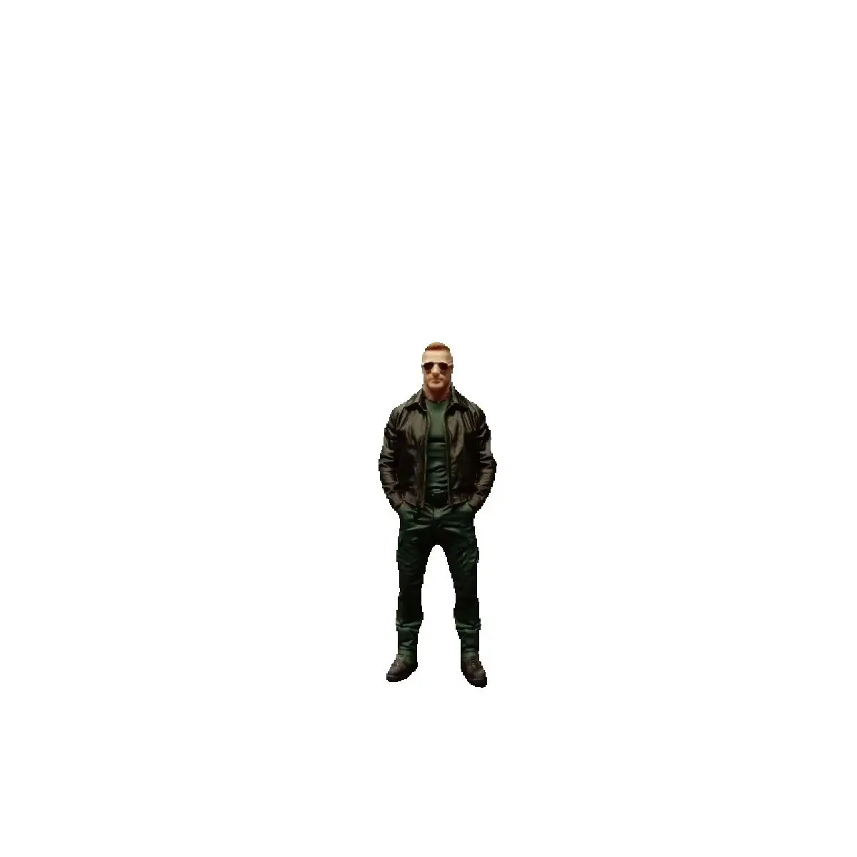 

1:64 Model Car Resin Scene Props Guy Sunglasses Diorama Figure