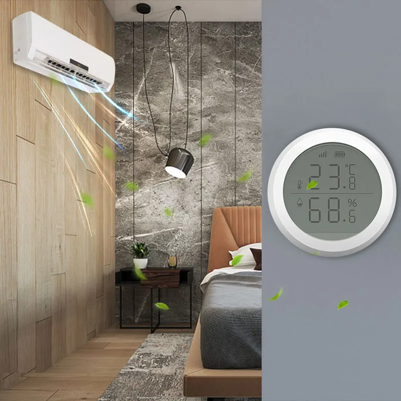 Smart Life Home Automation Scene Security Alarm sensore di temperatura Tuya sensore di umidità alimentato a batteria Wireless Smart Home