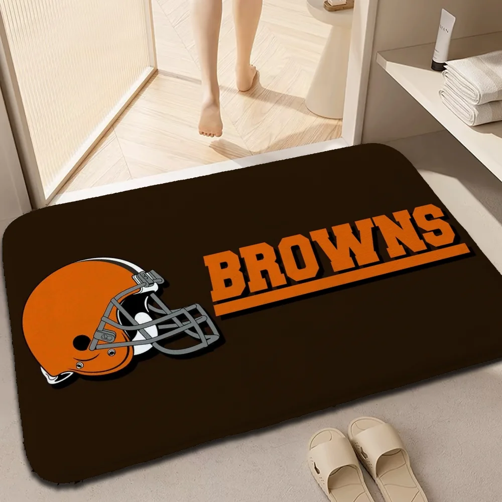 Sofa Mat C-Cleveland Browns Aesthetic Room Decoration Kitchen Rug House Entrance Mat Doormat Entrance Door Carpet for Kitchen