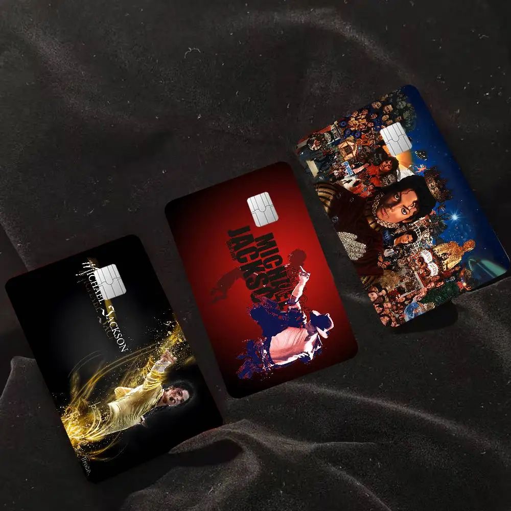 Singer Michael J-Jackson Anime Cartoon Sticker Film Skin For Credit Card Debit Bank Bus Card