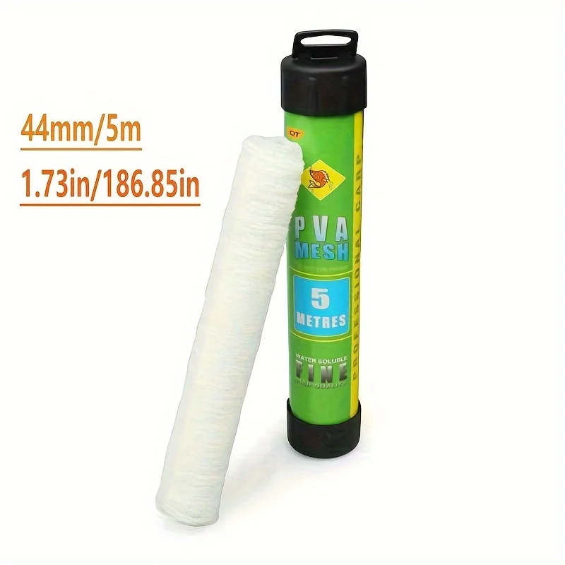 1PC 5M Angeln Feeder PVA Wasser Auflösen Schmale Mesh Rohr Net Karpfen Lockt Refill Plunger Bar Tackle Karpfen angeln Feeder – Detail 2