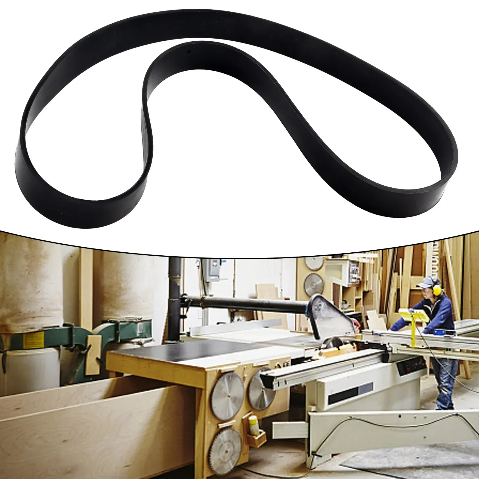 Imagem -05 - Band Saw Rubber Belt Substituição Scroll Wheel Ring Power Tool Acessórios 1719 Polegada Carpintaria