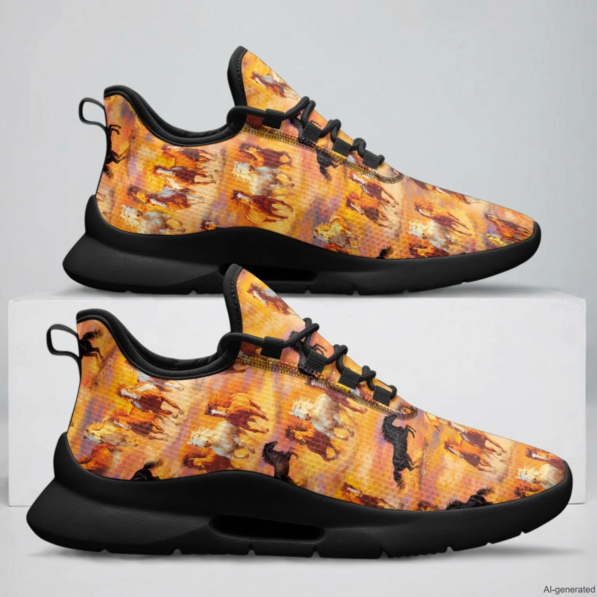 XIXIRIMIDO Tenis Feminino Lace-up Casual Shoes Nurse Sneakers Man Shoes Women's Sneakers and Casual Shoes Horse Pattern 35-48