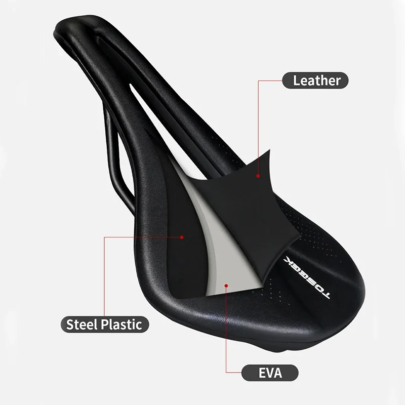 TOSEEK Bicycle Seat Cushion Breathable MTB Road Bike Saddle Comfortable Suspension Cycling Seats Bike Components