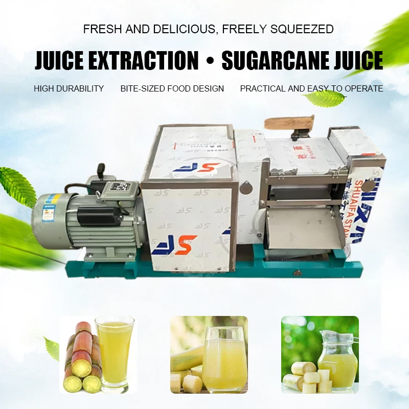 Electric Sugar Cane Juicer Machine Commercial Sugarcane Juice Extractor For Beverage Shop Supported Customized