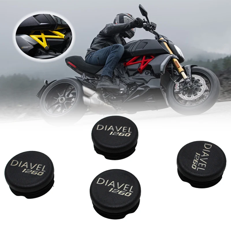 

For Ducati Diavel 1260 / S / Lamborghini 2019-2022 Motorcycle Accessories Frame End Caps Frame Hole Cover Caps Plug Decorative