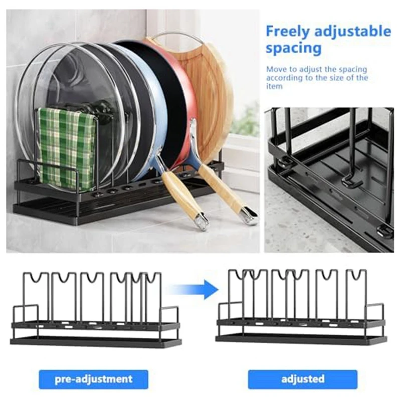 Multifunctional Stainless Steel Dish Drying Rack With Pots And Pans Storage Rack,Dish Drying Rack,Pots And Pans Storage Durable