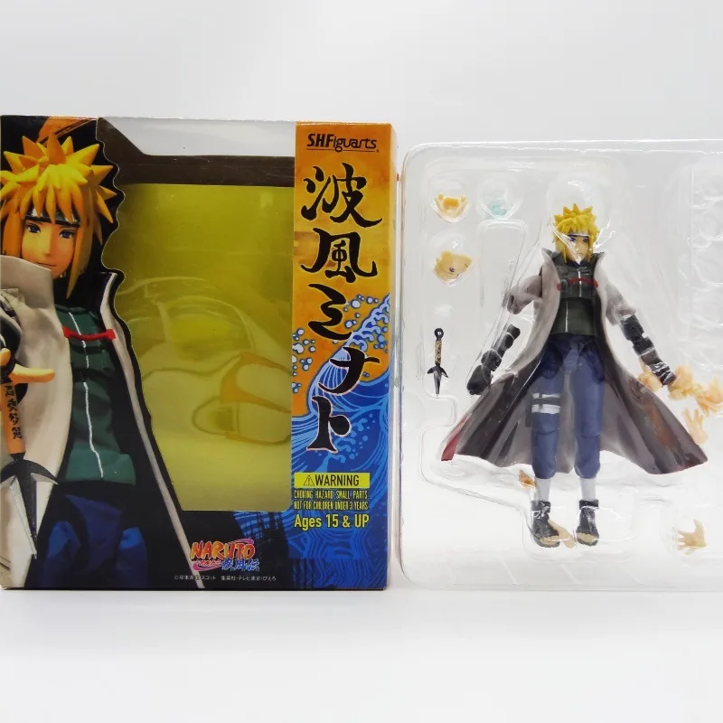 

Shf Naruto Shippuden Figures Yondaime Hokage Namikaze Minato Action Figure PVC Collection Hatake Kakashi Movable Model Toys Gift