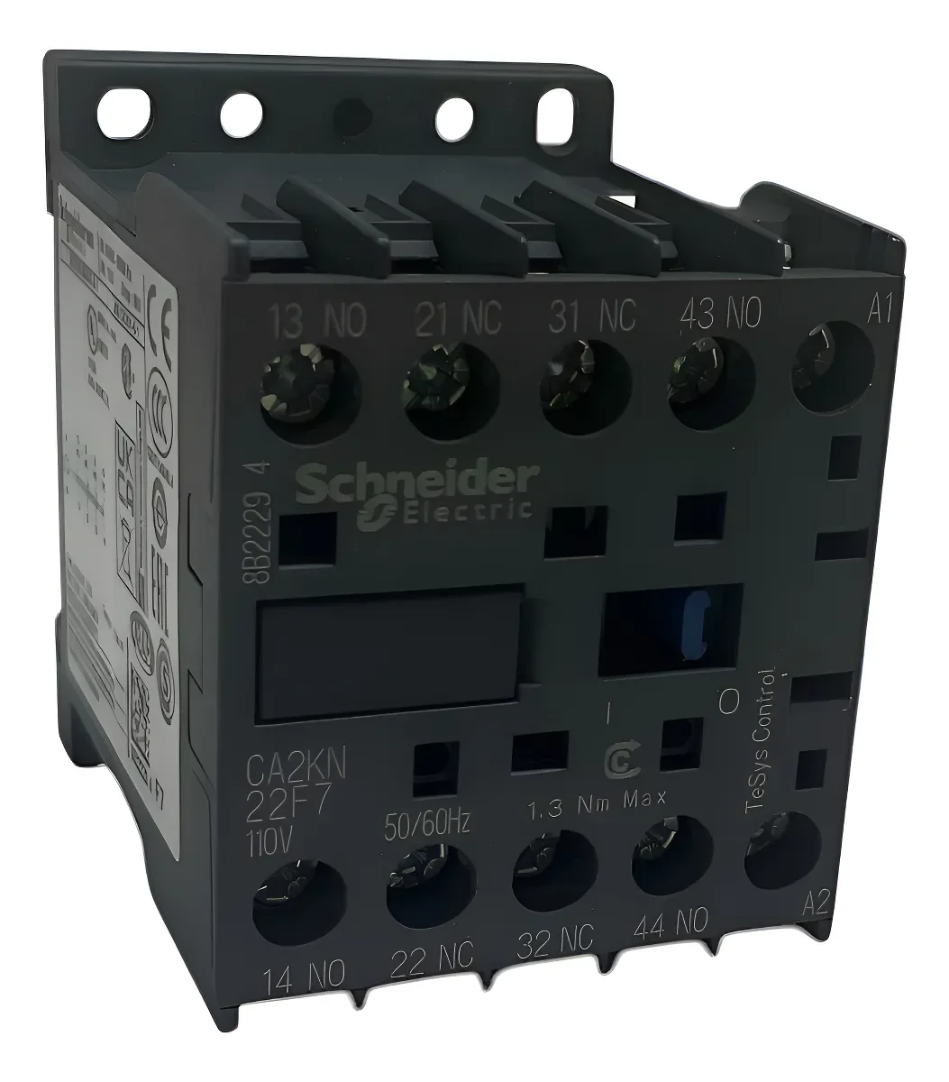 

Реле управления TeSys K CA2KN22F7 (2 нормально открытых + 2 нормально закрытых контакта) - 690 В - катушка 110 В переменного тока