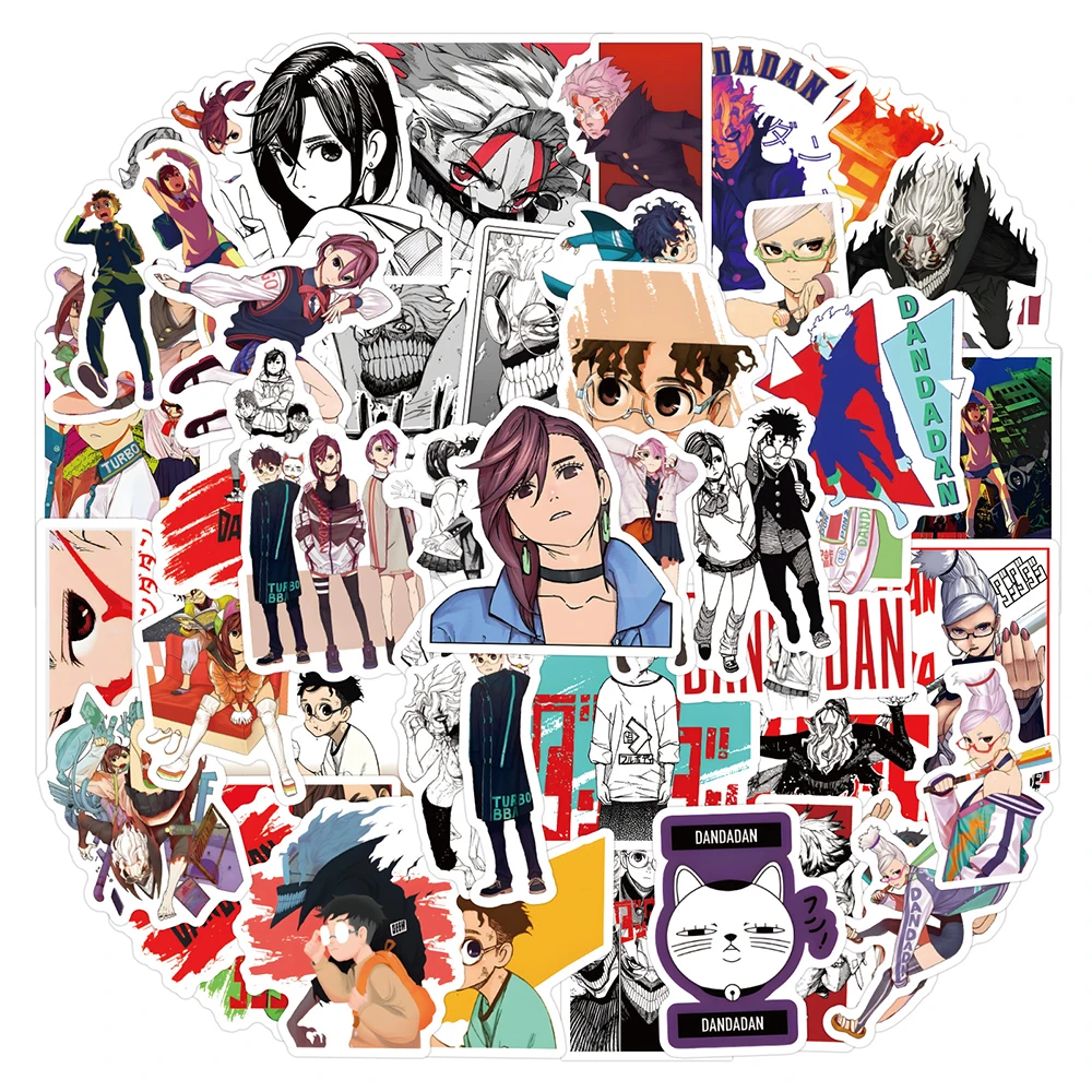 

10/30/55pcs New Anime DANDADAN Stickers Cool Manga Graffiti Decals Decoration Laptop Luggage Phone Bike Cartoon Kids Sticker Toy