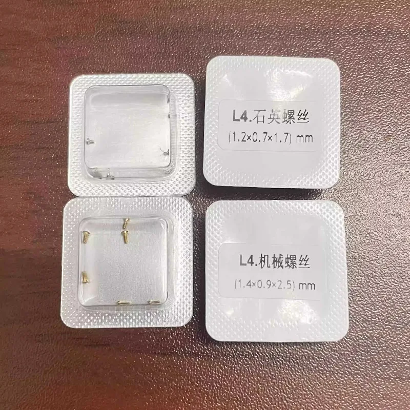 Watch Case Back Cover Thread Screws 0.7 0.9 Thread Pitch Quartz Mechanical Watch Repair Accessories 6 Pieces Per Box