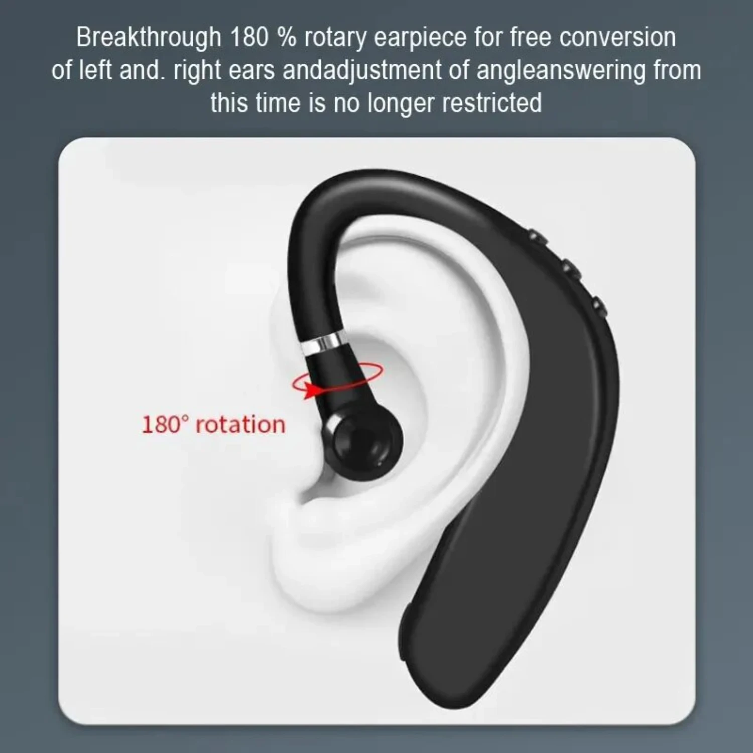 Bluetooth Earphones Low Latency And Noise Reduction Headworn Single Ear Sports Business Wireless Headphones Gaming Sports